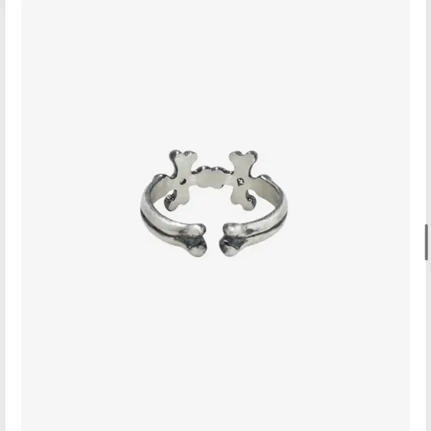 폴리테루 925 silver ring 002- cross bone