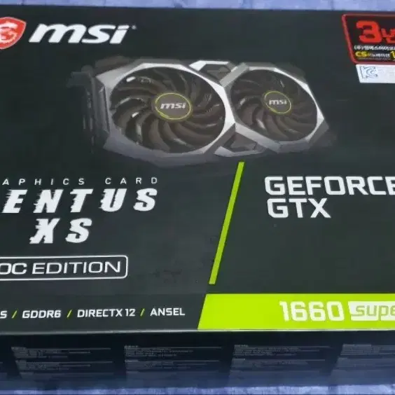 MSI 지포스 GTX1660S GTX1660Super