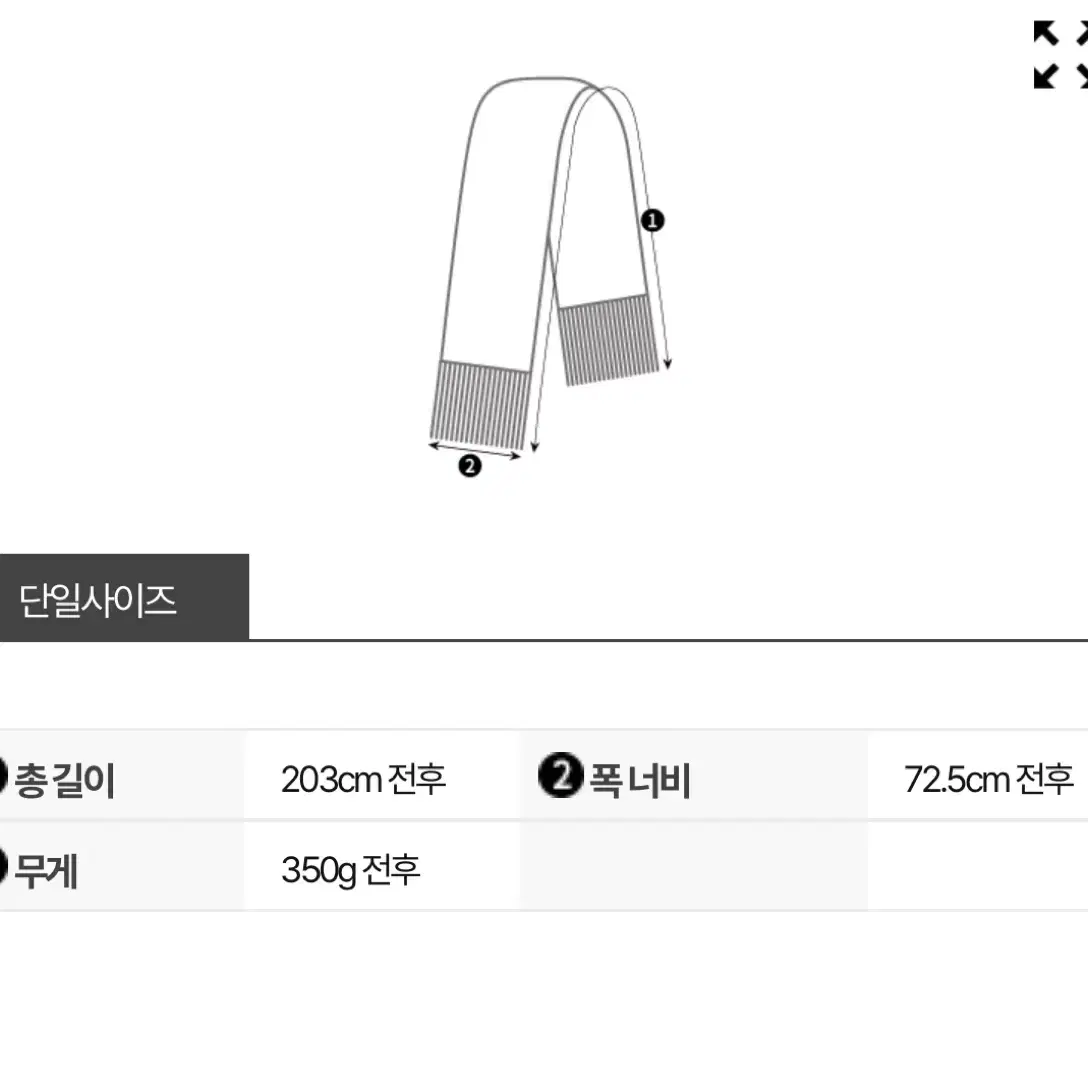 메종키츠네 목도리