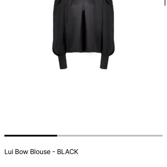 퍼제인(parjane) Lui Bow Blouse(블랙)새상품