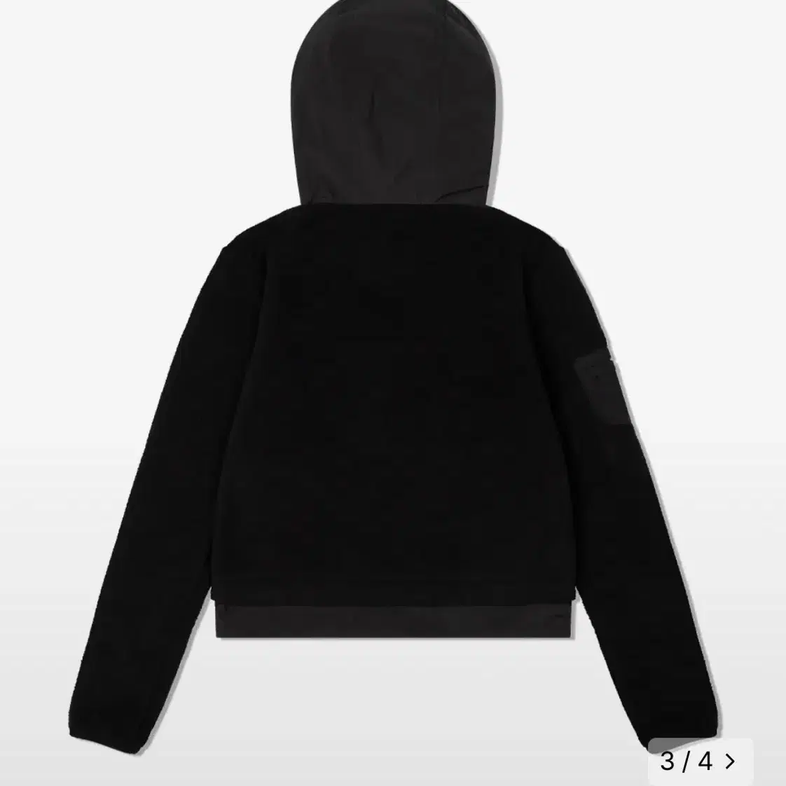 미세키서울, Fleece zip-up hoodie BLACK