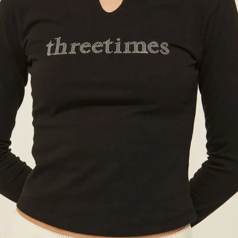 쓰리타임즈 threetimes Vintage cubic tee