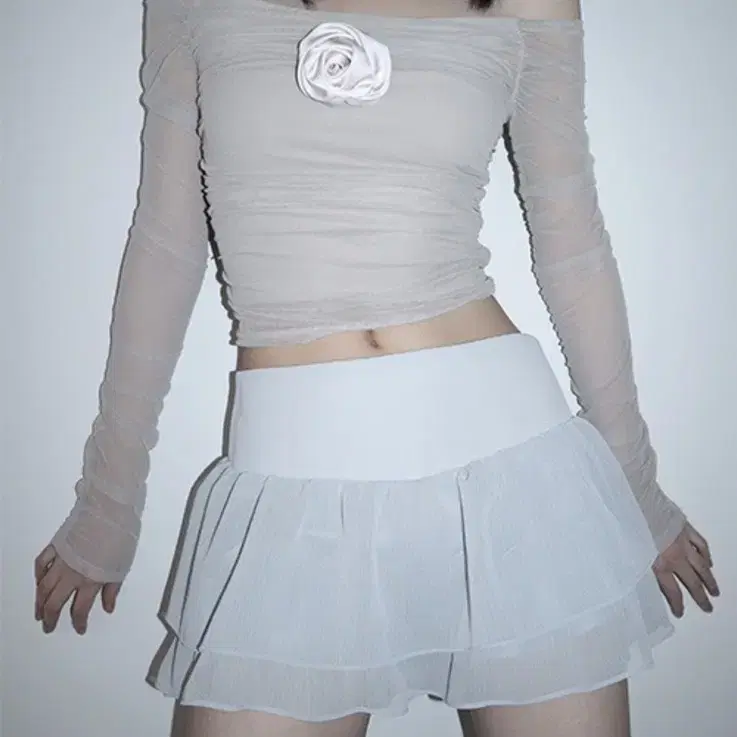 cladda 클라따 SHIRRING PRINCESS TOP (WHITE)