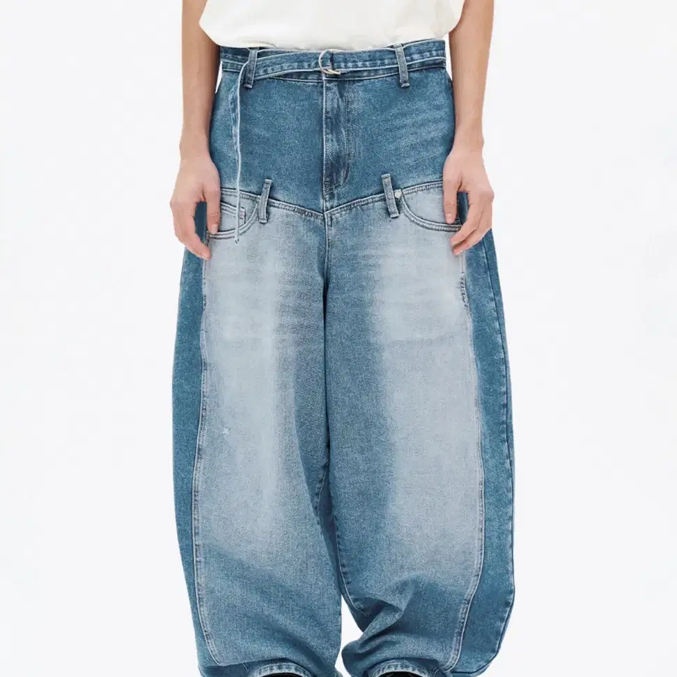 이에이(IEY)DOUBLE OVERSIZE DENIM Medium Ind