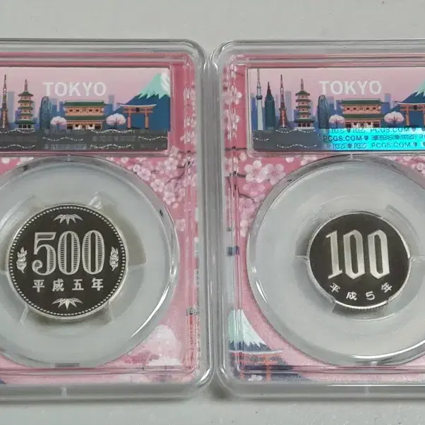 1993년 일본 도쿄 벚꽃 라벨 한정판 PCGS PR69 & 70DCAM