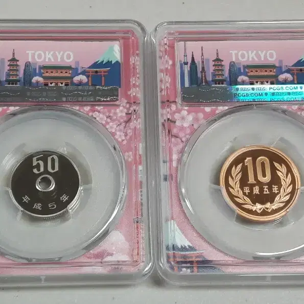 1993년 일본 도쿄 벚꽃 라벨 한정판 PCGS PR69 & 70DCAM