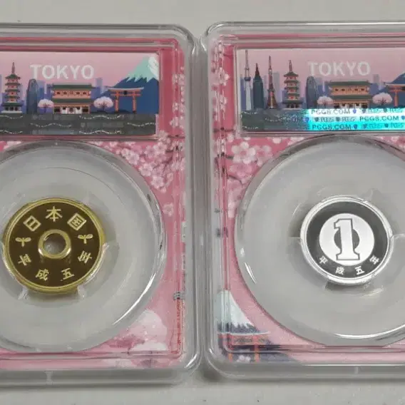 1993년 일본 도쿄 벚꽃 라벨 한정판 PCGS PR69 & 70DCAM