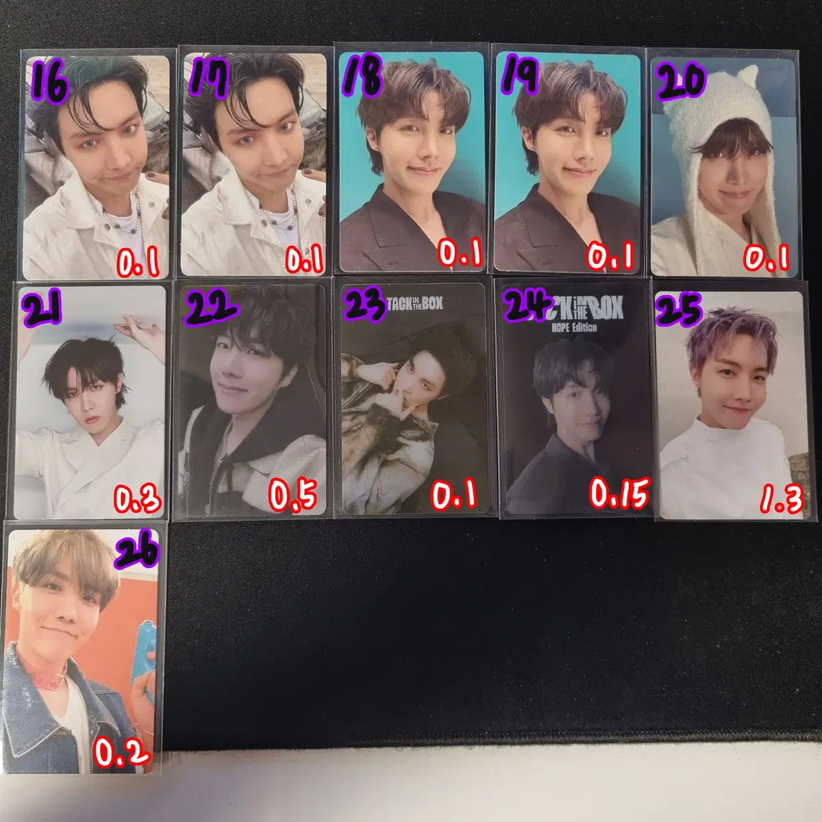 급처) 방탄 BTS 포토카드 Photocard 포카 럭드 특전 양도 판매