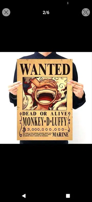 원피스 수배서 포스터 3 선장 세트