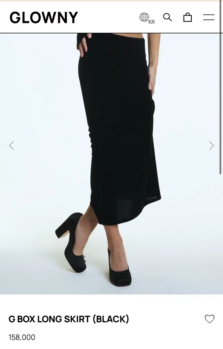 글로니 롱스커트 glowny g box long skirt