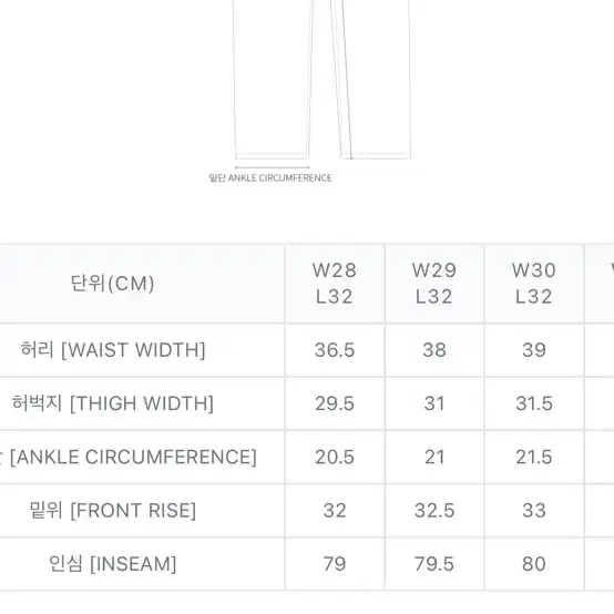 칼하트 심플팬츠 새상품