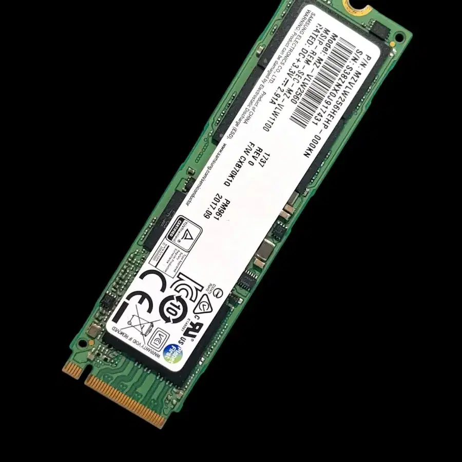 삼성전자 PM961 M.2 NVMe 256GB SSD (상태좋음)