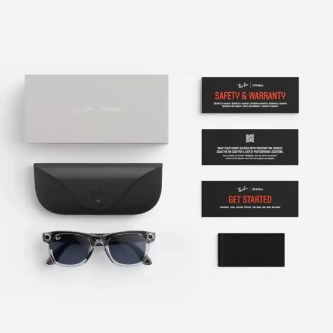 레이벤 메타 웨이 페어러 한정판 투명 Ray ban meta