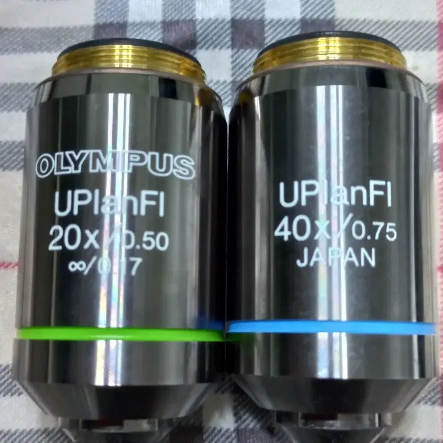 OLYMPUS UplanFL 10X.20X.신품급 현미경대물렌즈