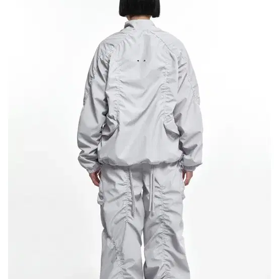 Nache SMOCKING CONVEX PANTS LIGHT GRAY