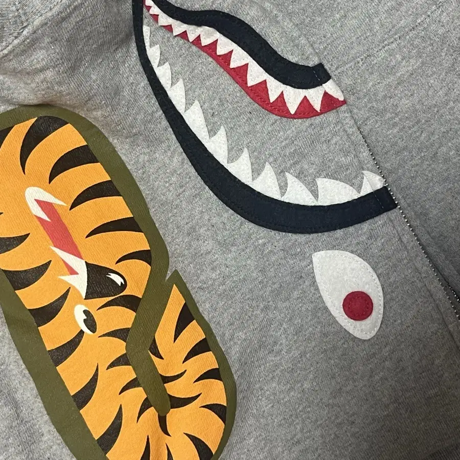 베이프 Bape 청계 그레이 샤크 후드집업 투웨이