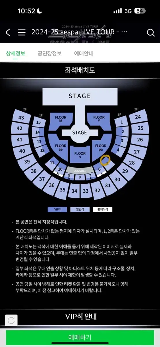 에스파 콘서트 1층 양도