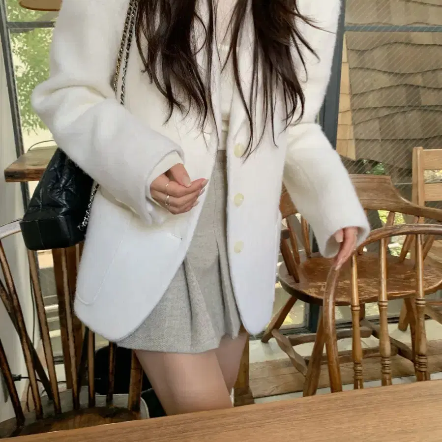 더위시 leeds Sandy alpaca jacket 샌디 알파카 자켓