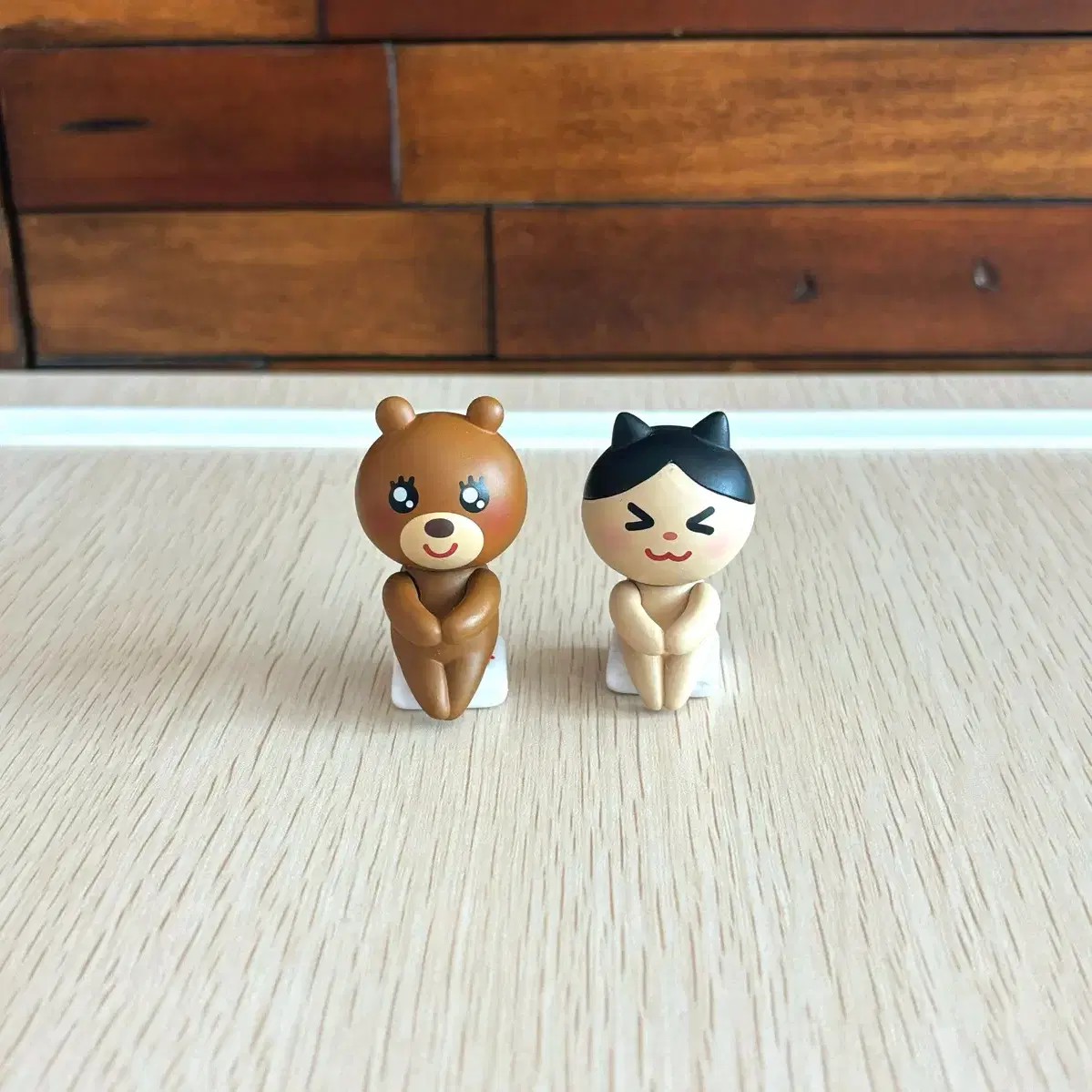 (일괄) 이라스토야 곰, 고양이 피규어