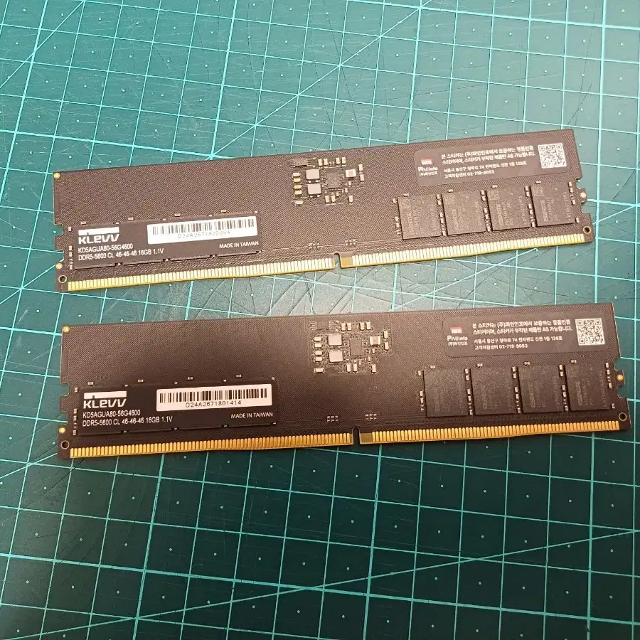 에센코어 클레브 DDR5-5600 CL46 파인인포 16GB 2장