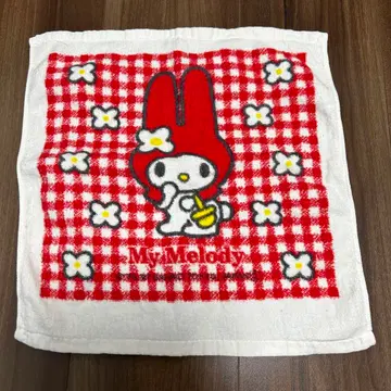 마이멜로디 마이멜로디 핸드 타월 체크 빨간색 레트로