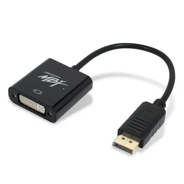 DisplayPort to DVI 60Hz 무전원 컨버터 블랙