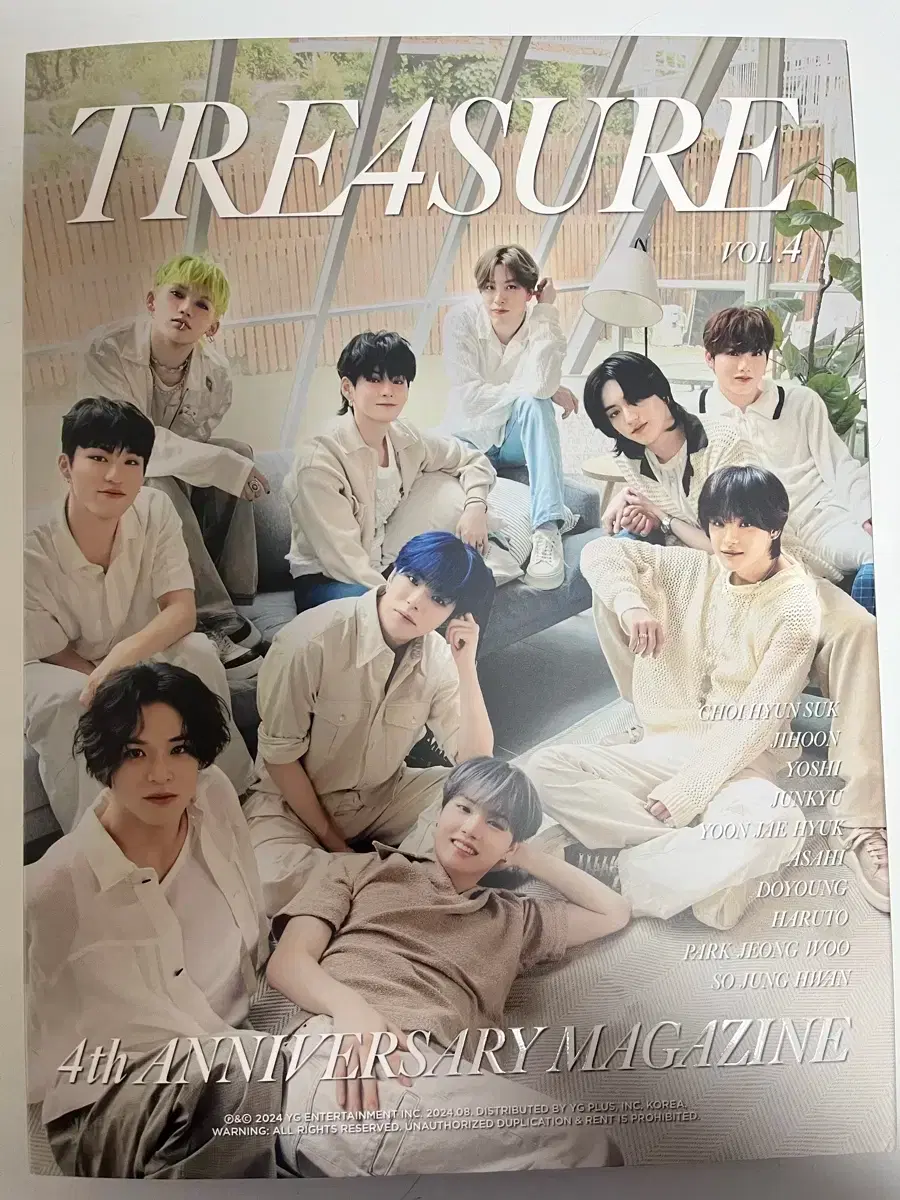 Treasure 4th Anniversary Magazine