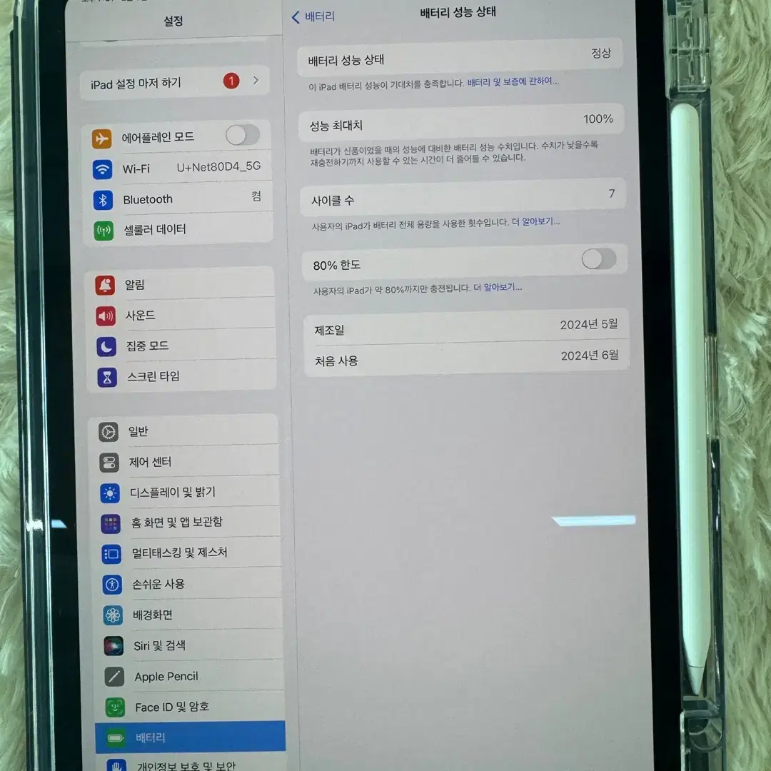 아이패드 프로11인치 M4 256GB+펜슬프로