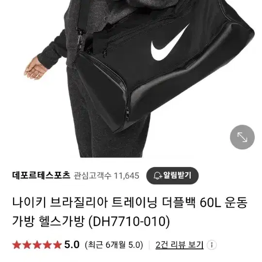 나이키 브라질리아 대형 60L 스포츠백