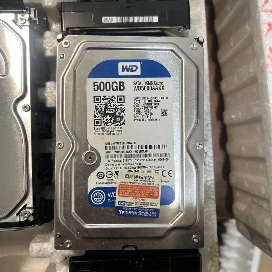 WD, 시게이트 바라쿠다 하드 500GB 팝니다.