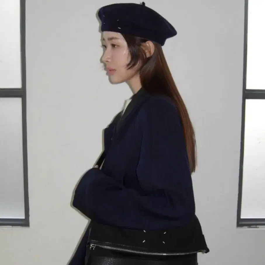 새상품) 메종 마르지엘라 블랙 베레모 Margiela 헤비 울 베레