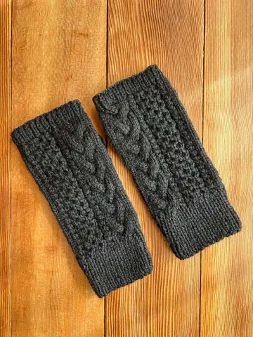 손뜨개질 손난로(울 100% 블랙)