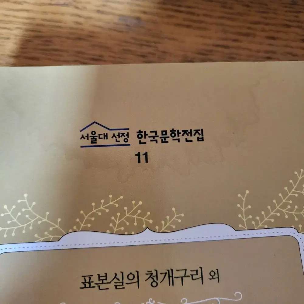 서울대선정 한국문학전집