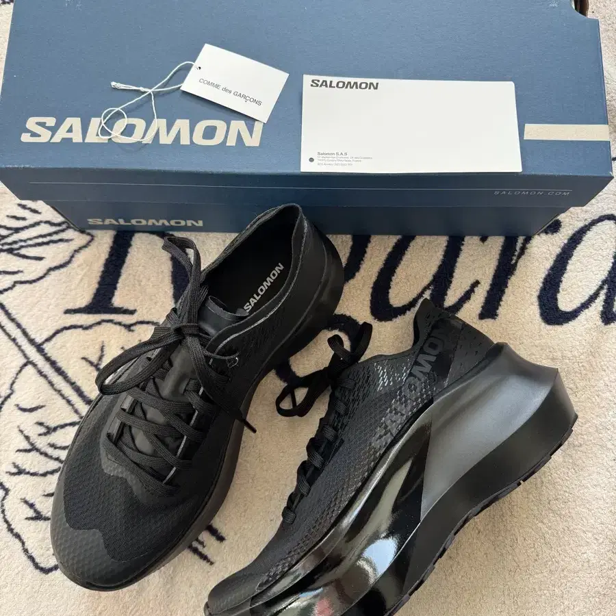 꼼데가르송 x 살로몬 판타즘 플랫폼 블랙 SALOMON x Comme d