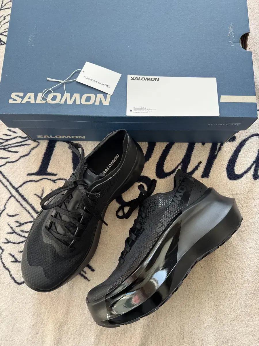 꼼데가르송 x 살로몬 판타즘 플랫폼 블랙 SALOMON x Comme d