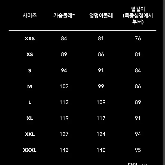 멘즈 캐필린 미드웨이트 크루 블랙 S사이즈