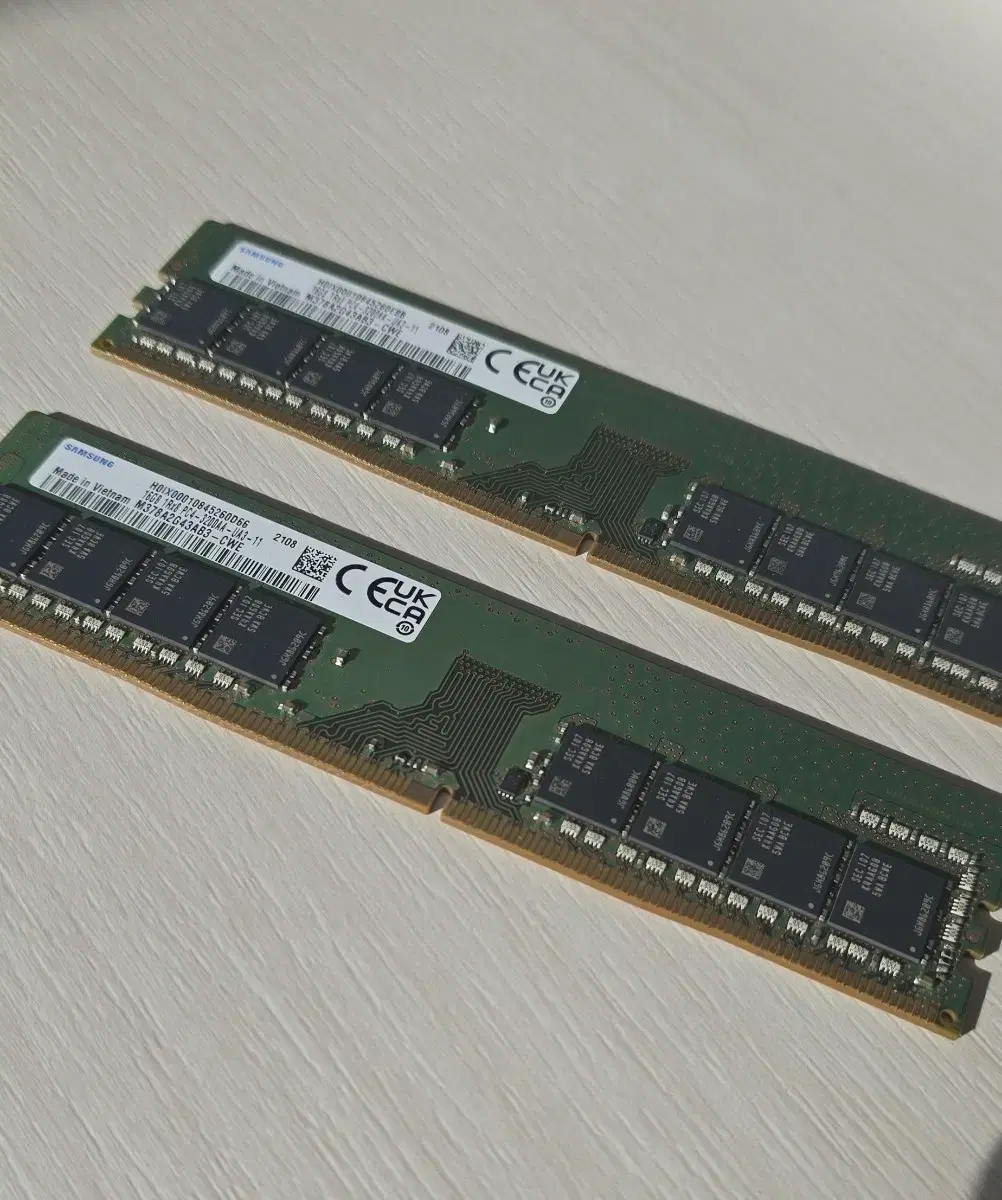 16gb 삼성전자 ddr4 3200mhz 램 판매합니다