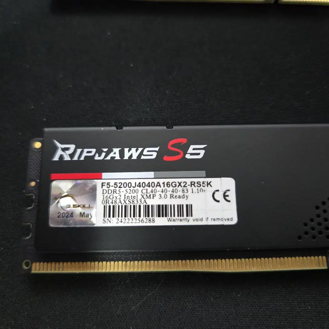 G.SKILL DDR5-5200 CL40 x 2EA 팝니다