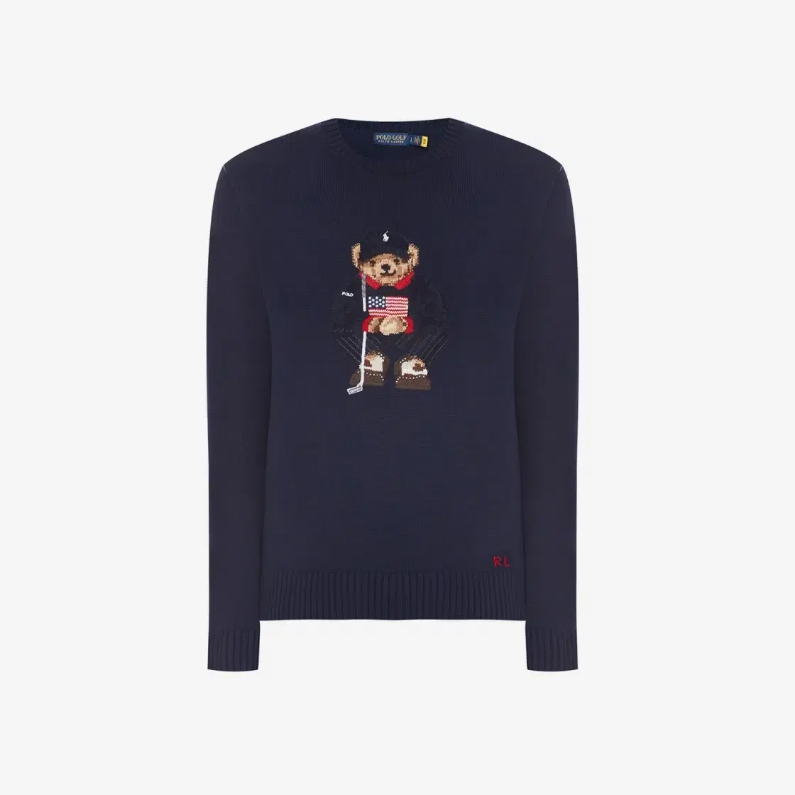 Polo Bear Knit Golf Golfer Bear Sweater