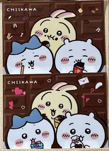 치이카와 (먼작귀) 편의점 콜라보 클리어 파일 세븐 훼미리마트