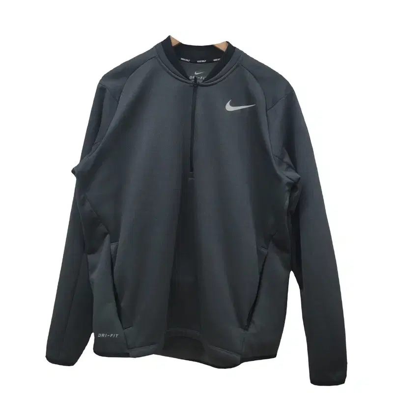 나이키 Nike 그레이 반집업 기능성 티셔츠 공용 XL A461