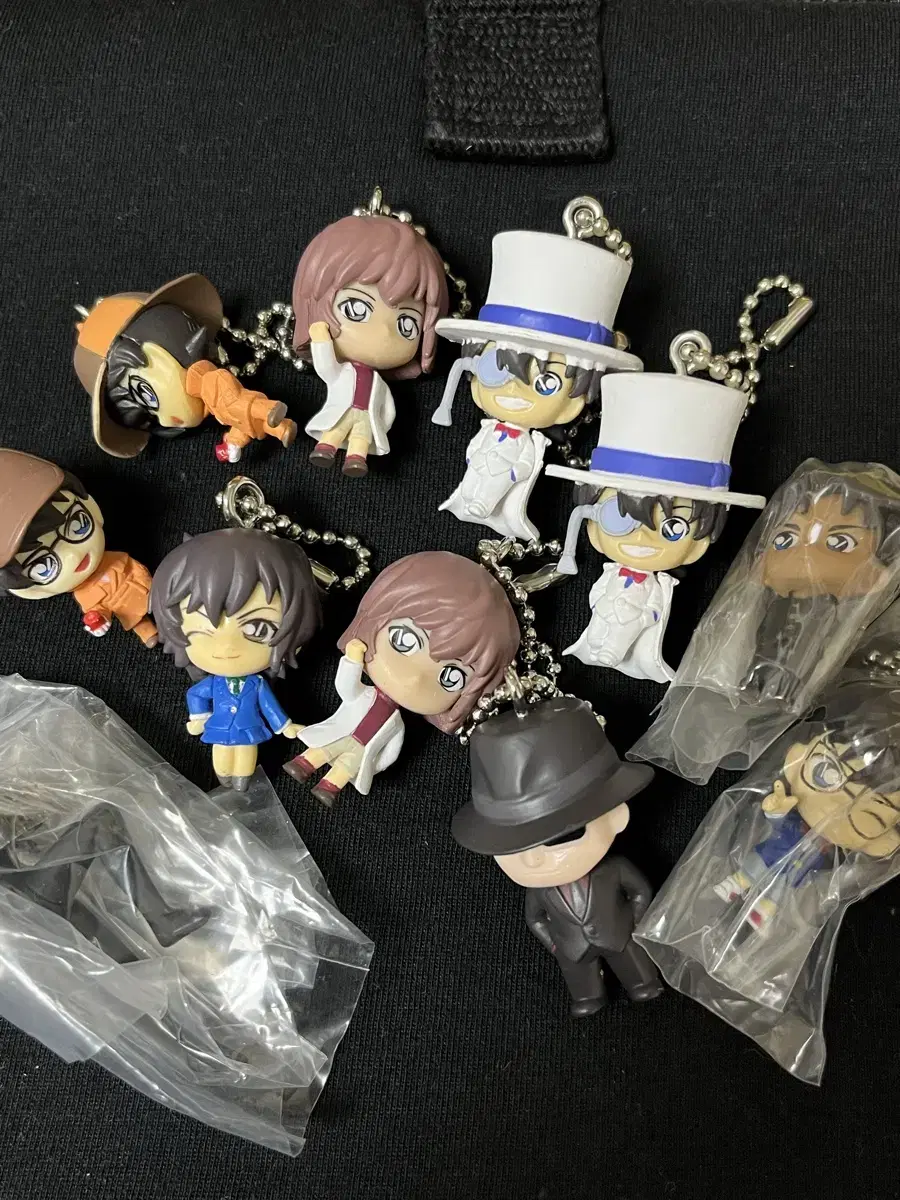 7 types) Detective Conan Swing Figure keyring Gacha