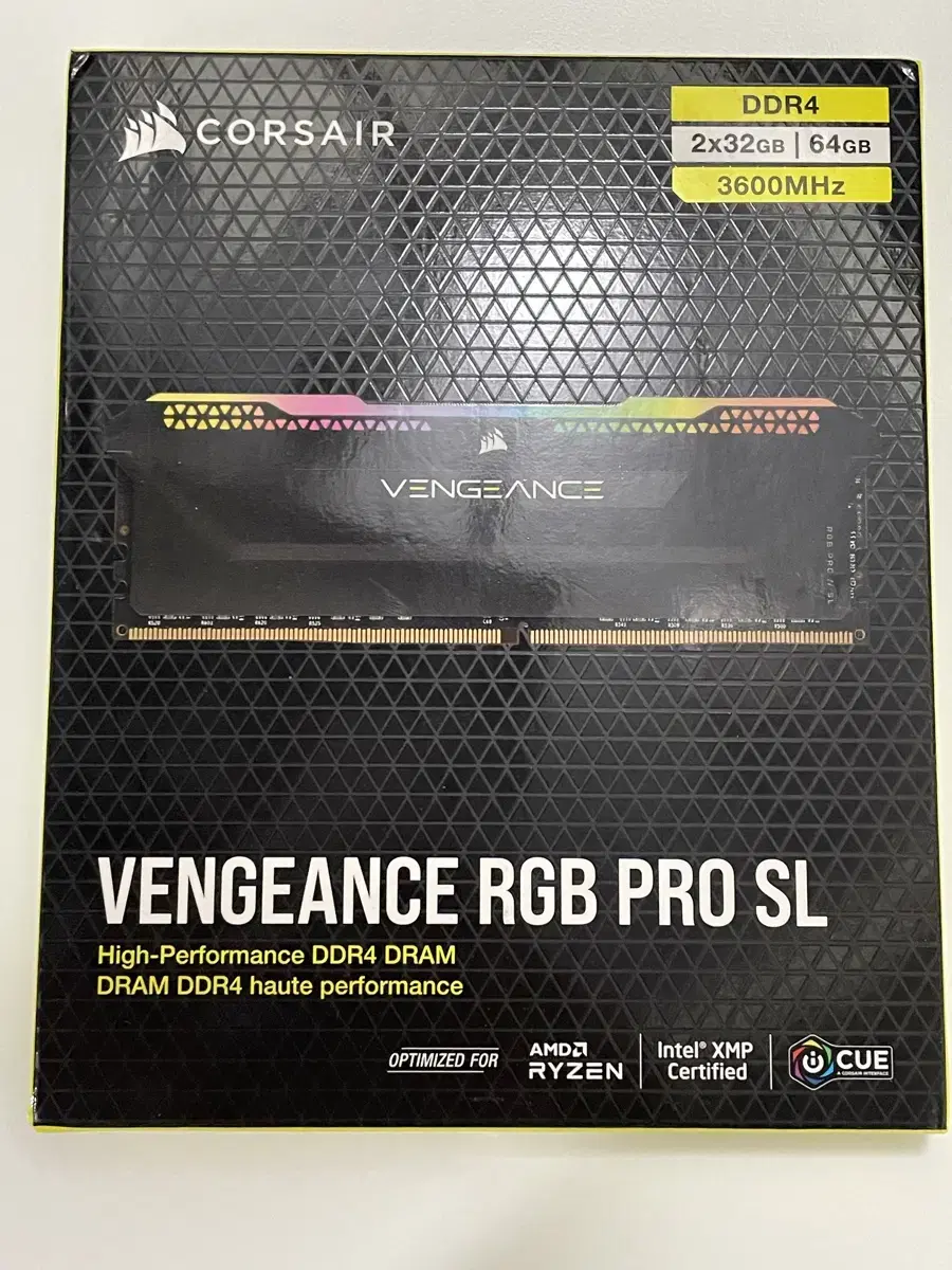 커세어 벤젼스 RGB PRO SL DDR4 64GB