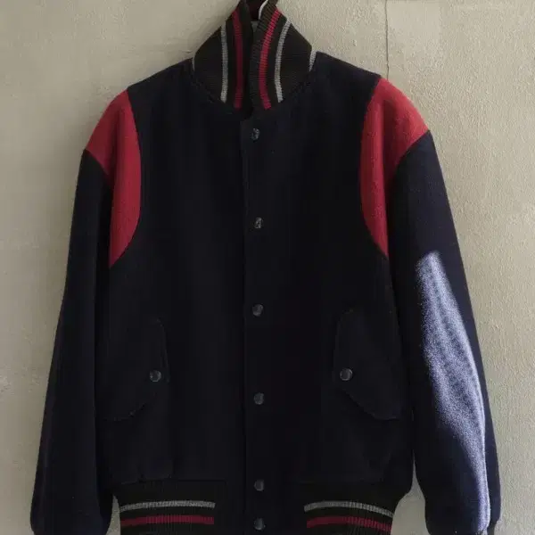 Wood Lander wool varsity jacket