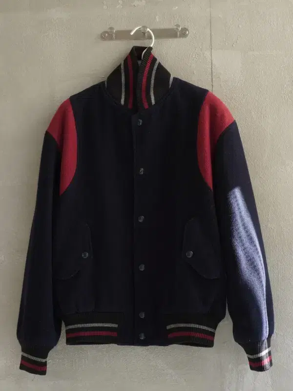 Wood Lander wool varsity jacket