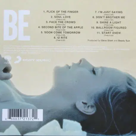 Beady Eye - BE (CD) 유럽반 초판 민트급 중고