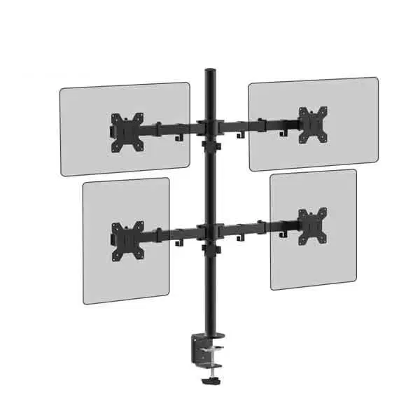 10-27인치 4대모니터 쿼드 클램프 거치대
