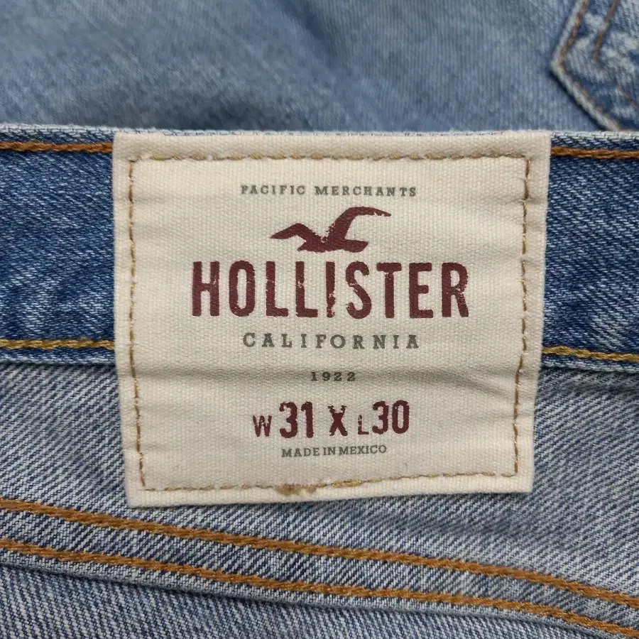 31 HOLLISTER Mexico 데미지워싱 리페어진 연청 31-385