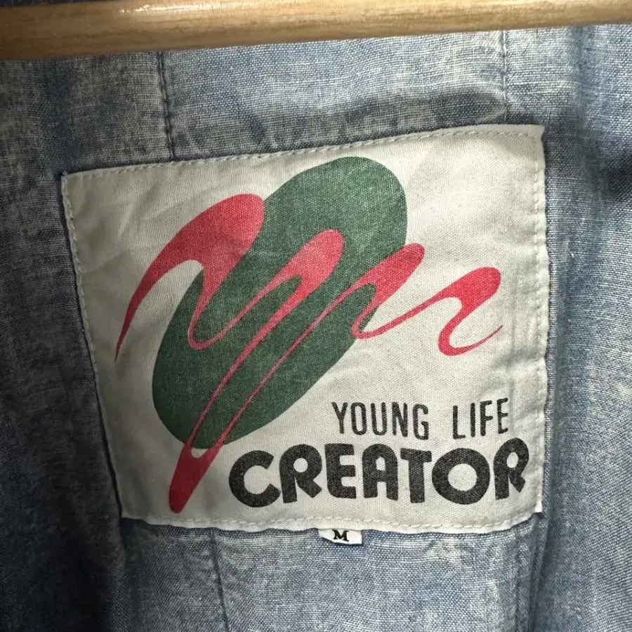 (M) young life crator 스톤워싱 빈티지 점퍼