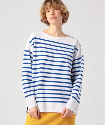 투모 롤랜드/ 맥피/ 코튼 패널 보더 바스크 셔츠